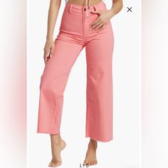 New W/O Tag. Never Worn. Excellent Condition. Color Is Called Flamingo . ** More Pics Coming Soon. ** White Bohemian, Cropped Wide Leg Pants, Billabong Women, Flowy Pants, Elastic Waist Pants, Floral Pants, Wide Leg Denim, Drawstring Pants, Retro Vibe