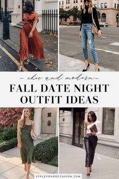 Fall Date Night Dress Outfit, Stylish Fall Outfits Date Night, Romantic Date Night Outfit Winter, Dinner Clothes Outfits Night Women, Romantic Concert Outfit Ideas, Fall Evening Outfit Dressy, Married Date Night Outfit, 30s Date Night Outfit, Date Night 30s Outfit