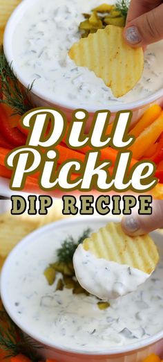 this dip recipe is loaded with cheese, crackers and vegetables to make the perfect appetizer