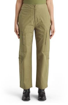 Sturdy ripstop makes these utility-inspired pants the best part of your weekend uniform. Zip fly Side-seam pockets; cargo zip pockets 97% cotton, 3% polyester Machine wash, line dry Imported Utility Parachute Pants With Tapered Leg, Scotch, Bottoms Pants, Cargo Pants, Womens Bottoms, Zip Pockets, Nordstrom, Pants, Trousers