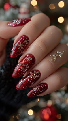 Warning: These 50 Christmas Nails May Cause Excessive Compliments!! 🎄💅 Get into the holiday spirit with these stunning Christmas Nails that will have everyone talking! From Christmas Gel Nails to Christmas Nails Acrylic, there's something for every festive look. Try Cute Christmas Nails or go bold with Red Christmas Nails for that perfect holiday vibe. 🎅✨ Need something quick? Check out Stick On Nails or add some sparkle with Nail Art Noel. These Xmas Nails and Christmas Nail Designs will get... Christmas Tree Nail Art, Santa Call, Christmas Nails Easy