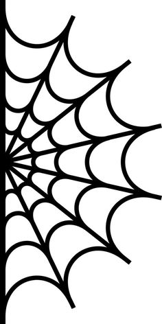 a black and white image of a spider web