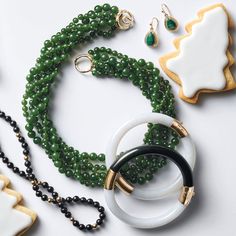 Since 1861, Gump's has been a destination for jewelry that is distinctive and timeless — and our jade collection is no exception. Once considered more precious than gold, jade has been more highly prized in Asia than any other gemstone. Treasured for thousands of years, it represents harmony, balance and protection, and is thought to bring good luck to the wearer. White Jade. 14-karat yellow gold. Fits a wrist up to size 7 1/2". Twist Necklace, Nephrite Jade, White Jade, Signature Jewelry, Jade Beads, Personalized Monogram, Hinged Bangle, Good Luck, Jewelry Necklace Pendant