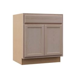 a close up of a cabinet with no doors on the front and side panels in light brown