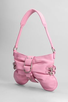 Hand Bag In Rose-pink Leather Blumarine Accessories, Fashion Moodboard, Versace Shop, Pretty Bags, Mood Board Fashion, Sneaker Wedge, Leather Buckle, Personalized Accessories, Pink Leather