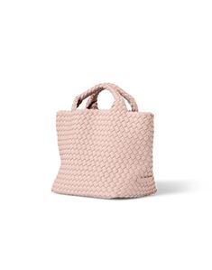 Designed with city girls in mind, Naghedi's small St. Barths handbag is chic and compact with a detachable crossbody strap to add ease to your on-the-go lifestyle. It's meticulously handwoven for a textured finish and features a coordinating interior zip pouch that's perfect for toting your everyday essentials. Everyday Top Handle Bag With Intrecciato Weave, Rectangular Satchel With Intrecciato Weave, Chic Bags With Intrecciato Weave For Everyday Use, Woven Leather Top Handle Bag For Shopping, Everyday Woven Leather Top Handle Bag, Intrecciato Weave Satchel Tote For On-the-go, Everyday Rectangular Bucket Bag With Intrecciato Weave, Chic Rectangular Bucket Bag With Intrecciato Weave, Rectangular Woven Leather Bucket Bag For On-the-go