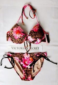 Top Seller for Victorias Secret Swim 2pc Set 34B Pushup FABULOUS/size S Side Tie Bikini Animal, Women's Swimwear Cheetah Bathing Suits, Designer Bathing Suits, 10s Fashion, Victoria Secret Swimsuit, Hot Suit, Pretty Fits, Bathing Suit Designs, Tie Back Top