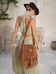 Western Bag, Boho Purse, Boho Purses, Festival Bag, Cow Girl, Tooled Leather, Leather Fringe, Sewing Bag, Leather Tooling