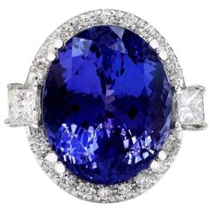 18K Solid White Gold Diamond Ring Blue Natural Sapphire 3.27 Ct Stone Dimensions: 9.68x8.00 mm Treatment Method: Heat. Natural Diamond Color: F-G Clarity: VS2-SI1 1.00 Ct Shape: Round Not-treated Total Metal Weight: 3 Grams With a heritage of ancient fine Swiss jewelry traditions, NATKINA is a Geneva based jewellery brand, which creates modern jewellery masterpieces suitable for every day life. It is our honour to create fine jewelry, and it’s for that reason that we choose to only work with hig Luxury Diamond Rings, Cowry Shell, Tanzanite Jewelry, Tanzanite Stone, Tanzanite Diamond, Diamond Jewelry Designs, Gold Diamond Ring, White Gold Diamond Rings, Natural Tanzanite