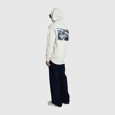 100% cotton, 320 gsm Pullover design Hood with adjustable drawstring Front pouch pocket Ribbed cuffs and hem Archival print on back Woven flag on chest Gustaf Westman, Porter Yoshida, Gore Tex Jacket, Hiking Sneakers, Pullover Designs, Pant Shirt, Winter Accessories, Jean Paul, Jean Paul Gaultier