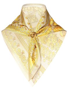 100% silk Mens Versace, Versace Shirts, Mens Luxury Lifestyle, Gold Scarf, Silk Stoles, Versace Home, Couture Accessories, Officine Creative, People Fall In Love