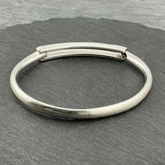 Vintage Solid Sterling Silver Diamond Hinged Bangle - Etsy UK Silver Bangle With Bracelet Strap For Everyday, Silver Bangle For Everyday, Classic Silver Adjustable Bangle, Classic Silver Bangle For Everyday, Classic Everyday Silver Bangle, Hinged Bangle, Silver Diamonds, United Kingdom, Bangles