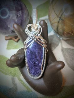 Check out this item in my Etsy shop https://www.etsy.com/listing/1076131014/charoite-large-pendant-with-sparkling Full Weave, Tarnished Silver, Sparkling Crystal, Blood Pressure, Crystal Beads, Aura, Jewelry Necklace Pendant, Gemstone Rings, Chain Necklace