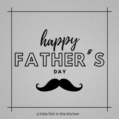 a happy father's day card with a mustache