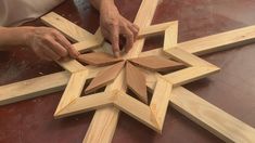 a person is working on some wood