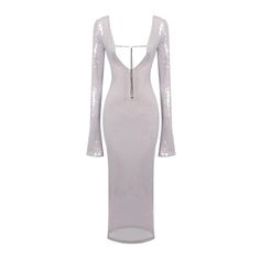 Color: Lavender, Size: L Sequin Material, Long Sleeve Bandage Dress, Bodycon Outfits, Backless Bodycon Dresses, Sequin Evening Dresses, Dress Women Elegant, Women's Evening Dresses, Elegant Dresses For Women, Cuff Detail