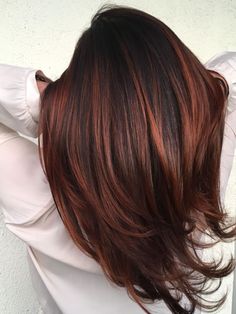 Hair Color Ideas For Brunettes Balayage, Auburn Balayage, Red Balayage, Latest Hair Color, Copper Hair Color