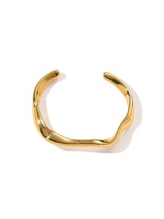 Discover the elegance of our Open Cuff Bracelet, an 18K gold abstract bangle with a unique, adjustable design. Its versatile, open bangle style is ideal for any occasion, adding a touch of sophistication to your wardrobe. Dream Wishlist, Open Bracelet, Open Bangle Bracelet, Ring Inspo, Abstract Jewelry, Bracelet Size Chart, Formal Accessories, Open Cuff Bracelet, Wrist Jewelry