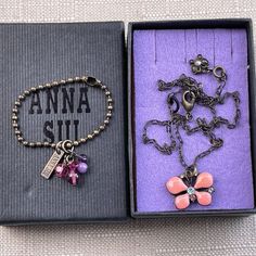 Anna Sui Women Necklace Bronze Tone Chain Jewelry With Charm In A Box Brand: Anna Sui Color: Bronze Chain Lenth: 16 Inches + 2 Inches Extender Pre-Owned: Excellent Condition. Comes With Charm And In A Box. Anna Sui Jewelry, White Baubles, Owl Necklace, Color Bronze, Necklace Brands, Women Necklace, Flower Pendant Necklace, Crystal Chain, Anna Sui