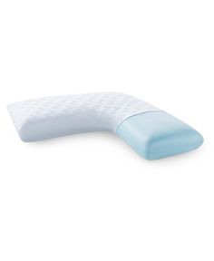 the memory pillow is made from foam and has a built - in pad for comfort