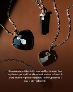 These are general beliefs associated with obsidian in metaphysical and alternative healing communities. Individual experiences and interpretations may vary.⁠ ⁠ ⚫️ Protection: Obsidian is a powerful protective stone, shielding the wearer from negative energies, psychic attacks, and environmental pollutants. It creates a barrier of spiritual strength and resilience, promoting a sense of safety and security.⁠ ⁠ ⚫️ Grounding: This grounding stone helps anchor the soul to the physical plane, makin... Sense