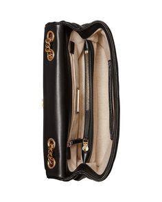 Convertible shoulder strap, 23' drop.Strap can be worn doubled or extended.Dimensions: 11'W x 3.2'D x 7.4'H.Magnetic snap closure.Interior center zip compartment, interior zip pocket, interior slip pockets.Lined.Leather; lining: cotton.Imported.Web ID: 4315695 Tory Burch Kira, Tory Burch Bags, Tory Burch Bag, Online Bags, Personal Shopping, Free Bag, Women's Bags, Shoulder Bag Women, Bags Women