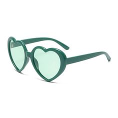 Metal Hinge Candy Color Heart Sunglasses Fashion Polarized Shades UV400-Lucid Fantasy 90s Love, Retro Heart, Heart Shaped Glasses, Casual Rings, Party Outdoor, Vintage Fine Jewelry, Metal Hinges, Glasses Vintage, Choker Pendant