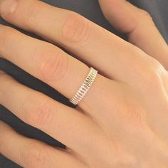 Discover timeless elegance with our 4mm wide Sterling Silver Ring featuring a sleek, modern linear design. Perfect for everyday wear or special occasions, this minimalist ring is crafted from high-quality sterling silver, ensuring durability and a lasting shine. Its simple yet sophisticated style makes it a versatile addition to any jewellery collection, suitable for both casual and formal outfits. Whether you're looking to treat yourself or find the perfect gift for someone special, this sterli Linear Design, Design Minimalist, Statement Ring Silver, Minimalist Rings, Formal Outfit, Ring Silver, Sophisticated Style, Statement Ring, Rings Statement