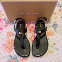 Brand New Michael Kors Brady Sandals With Leather Upper & Cushioned Leather Insole, Side Buckle Closure, Rubber Sole And Gold Mk Logo Hardware. Color- Black! Reasonable Offer Accepted! Michael Kors Ankle Strap Sandals With Branded Insole, Michael Kors Black Flat Sandals, Michael Kors Leather Sandals With Cushioned Footbed, Michael Kors Synthetic Sandals With Branded Insole, Michael Kors Open Toe Sandals, Michael Kors Flat Sandals, Michael Kors Black Leather Sandals, Michael Kors Ankle Strap Sandals, Michael Kors Black Round Toe Sandals