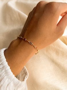 Ivy Gold Filled Gemstone Bracelet Layering Stacking Bracelet - Etsy Everyday Stacked Bracelet, Ivy Bracelet, Bracelet Layering, Gems Bracelet, Dainty Bracelet, New Braunfels, Designer Dresses Casual, Gold Hand, Hand Chain