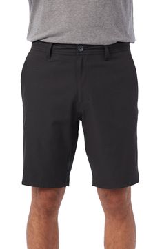 Head off for surf and sun in these beach-ready shorts boasting Hyperdry DWR Technology and handy pockets. Durable water-repellent (DWR) finish Polyester/cotton Machine wash, dry flat Imported Tactical Clothing, Man O, Beach Ready, Shorts Black, Blazer Dress, Sport Shorts, Repellent, Water Repellent, Mens Shorts