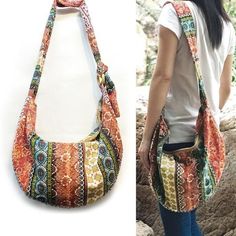 Paisley Print Design, Butterfly Bags, Boho Handbags, Estilo Hippie, Retro Bags, Chic Bohemian, Printed Purse, Printed Handbags, Canvas Crossbody Bag