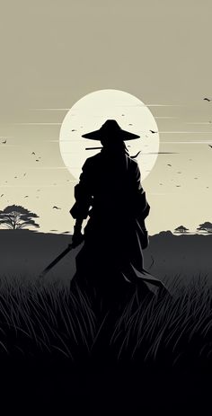 Dark Theme Wallpaper Iphone, Ninja Background, Samurai Pose, 9:16 Wallpaper, Samurai Drawing, Samurai Warrior Tattoo, Samurai Ninja, Bridge Wallpaper