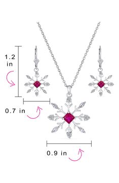 Show off wintery sparkle with a sterling silver snowflake pendant necklace and drop earrings set enriched by dainty cubic zirconia. Set includes necklace and earrings 16" length; 2" extender necklace; 1 1/4" drop; 3/4" width earrings Lever-back closure Sterling silver/cubic zirconia Imported Snowflake Pendant, Silver Snowflakes, Jewelry Sterling Silver, Bling Jewelry, Necklace Earring Set, Necklace Earrings, Earrings Set, Earring Set, Sterling Silver Jewelry