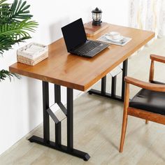 Heavy duty table legs, beautifully welded, very sturdy and stable, the maximum load-bearing capacity of the metal table legs is about 800 pounds. Symple Stuff | Symple Stuff Milewski, Metal in Black | 28.5" H X 24" W X 0" D | Wayfair Legs For Furniture, Iron Desk, Desk Legs, Coffee Table Legs, Metal Table Legs, Global Office Furniture, Curtain Accessories, Diy Furniture Projects, Furniture Legs