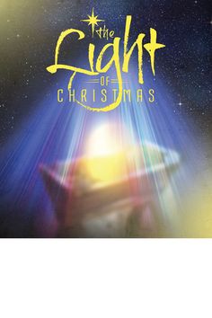 the light of christmas movie poster with an airplane flying through the sky and stars in the background