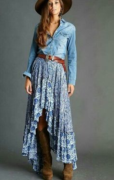 Vestidos Country, Mode Country, Boho Winter Outfits, Moda Country, Boho Mode