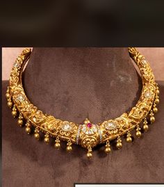 Dasavatharam Jewellery, Kanti Necklace, Rajput Jewellery, Hasli Necklace, Beaded Wedding Jewelry, Bridal Necklace Designs, Bridal Jewelry Necklace, New Gold Jewellery Designs, Fancy Jewelry Necklace