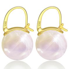 PRICES MAY VARY. ELEGANT: This pair of Akoya White pearl drop earrings is perfectly designed to create a classic vibe, holding a size of 0.55 inches. Different from a pin, the pearl earrings clasp has an unique shape that is designed to be ergonomic. When you wear it, the hoop naturally grasps your ears MATERIAL: As one of the hottest earring styles at Hugetomato, this 925 Sterling Silver, yellow gold alloy dangle hoop earrings deserve to be.The pearl is made of big, glossy shell and has a mirro Single Pearl Earrings, Hot Earrings, Silver Pearl Drop Earrings, Earring Styles, Pearl Drop Earrings Gold, Classic Vibe, Single Pearl, Big Pearl, Dangle Hoop Earrings