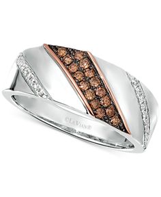 in stock Mens Black Diamond Rings, Levian Rings, Chocolate Diamond Ring, Rose Gold Highlights, Levian Jewelry, Chocolate Diamond, Unique Diamond Engagement Rings, Colour Stone, Chocolate Diamonds