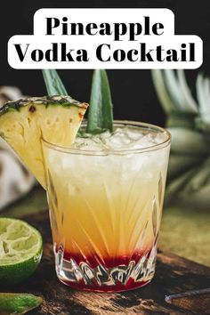 If you're looking for a refreshing and tropical cocktail, a Pineapple Vodka Cocktail is a great option. Made using pineapple juice, vodka, and lime juice with just a splash of grenadine. This drink is perfect for sipping on a hot summer day or to transport you to a warm and sunny destination. Pineapple Vodka Drinks Recipes, Pineapple Vodka Cocktails, Cocktails With Pineapple Juice, Pineapple Vodka Drinks, Drinks With Pineapple Juice, Vodka And Pineapple Juice, Halloween Nail Art Ideas, Pineapple Vodka, Ads Manager