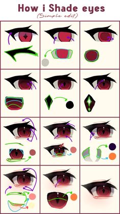 Gacha Drawing Tutorial, Body Shading Tutorial, Wolfcut Gacha Club, How To Sketch Digitally, How To Draw Gacha Hair, How To Draw Gacha Eyes, Mắt Gacha Life, Eye Shade Tutorial, Character Eyes Drawing