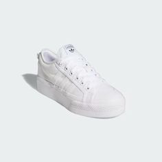 White adidas Nizza Platform Shoes | FV5322 | adidas US Nizza Platform Shoes, Adidas Nizza Platform, Adidas Nizza, White C, Trendy Sneakers, Adidas Online, White Adidas, Platform Shoes, Adidas Women