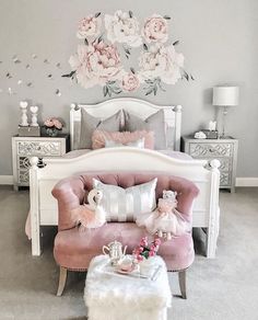 Teen Girl Bedroom Ideas, Pink Bedroom Design, Girl Bedroom Ideas, Bedroom Decor For Teen Girls, Teen Girl Bedroom, Cute Bedroom Ideas, Casa Vintage, Deco Home, Furniture Shopping