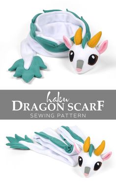 this is an image of a sewing pattern for a dragon