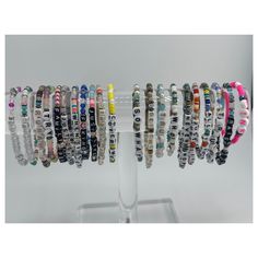 "P!nk Summer Carnival Friendship Bracelets. Made to order to size. More titles to come. You can order a song title of your choice.  Select bracelet size. 5\"       1-4 years 5.5\"     4-8 years 6\"       8+ to adult 6.5\"    Adult small 7\"       Adult medium 7.5\"    Adult large 8\"       Adult x-large" Pink Adjustable Themed Charm Bracelet, Adjustable Pink Themed Charm Bracelet, Pink Themed Adjustable Charm Bracelet, Customizable Adjustable Novelty Friendship Bracelets, Pink Adjustable Themed Beaded Bracelets, Adjustable Pink Themed Beaded Bracelets, Pink Themed Adjustable Beaded Bracelets, Customized Novelty Bracelets, Novelty Adjustable Customizable Bracelets