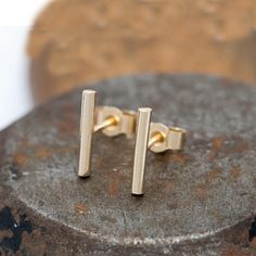 Gold Filled Petite Bar stud Earrings / Simple bar stud earrings / Minimalist bar studs / Bridesmaids Gifts / Gift for Mom / Small Bar Studs / 14K Gold Small Bar Earrings / Tiny Line Earrings / Gold Dainty Earrings / Silver Stud Earring / Gift for Mother / Couples Gift / Christmas Gift 💌 My Items are completely Handmade with love according to your personalization's 💌 Handcrafted in India Gold filled over 925 Sterling Silver Hypoallergenic & nickel free About Tiny Bar Earrings :  Bar stud earrin Dainty Earrings Silver, Earrings Bar, Friendship Day Gifts, Minimalist Bar, Small Bar, Gifts For My Girlfriend, Christmas Gifts For Couples, Simple Stud Earrings, Bar Stud Earrings