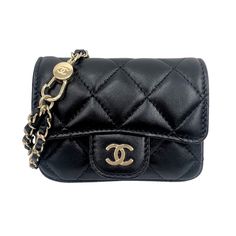 Chanel Mini Matelasse Belt Bag Waist Bag Lambskin Black Chanel Mini, Chanel Bags, Waist Bag, Chanel Bag, Belt Bag, Black Color, Chanel, Bag Lady, Shoulder Bag