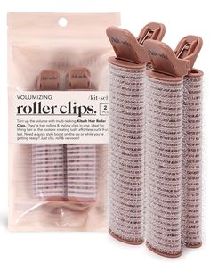 Kitsch Instant Volumizing Hair Clips for Women - Hair Roller Clips with Roller | Clip for Hair Volume & Curl | Easy to Use Volume Hair Clips for Root Lift of All Hair Type | Curl Clips, 2 Pcs ACHIEVE NATURAL VOLUMINOUS HAIR: Kitsch introduces its hair volumizing clips to give you that volume and curl that you've always dreamt of! This hair tool is made to lift hair roots and give you that natural hair volume and curl all day. SAY GOODBYE TO HEAT DAMAGE: Unlike heat tools for volumizing hair, this hair volumizer with clips is designed to give you that natural volume without the potential damage due to extensive exposure to heat. Create volume at your crown and curls anywhere that lasts the whole day without drying out your hair! EXPERTLY DESIGNED FOR YOU: This hair rollers for volume featur Short Curly Hair Styling Tools, Curly Hair Cuts Styling Tools, Short Blonde Hair Styling Tools, Long Layered Hair Styling Tools, Older Women Hair Accessories, Hair Rollers Clip, No Heat Hair Tools, Wavy Hair Styling Tools, Boho Hair Tools