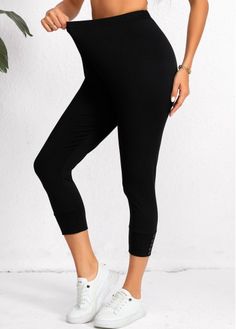 Color:Black;Size:S;Size:M;Size:L;Size:XL;Size:2XL;Size:3XL;Package Contents:1 X Leggings; Casual Stretch Black Capris, Black Stretch Casual Capris, Black High Stretch Capri Length Capris, High Stretch Black Capris, Black Stretch Athleisure Capris, High Stretch Black Capris For Workout, Black High Stretch Yoga Capris, Black Stretch Capris For Yoga, Black Capri Length Athleisure Leggings